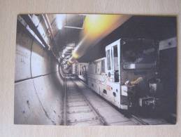 CPM Eurotunnel - Locomotive Dans La Galerie De Service, Site De Lower Shakespeare Cliff, Mai 1988 - Ouvrages D'Art