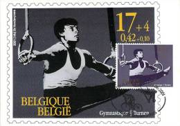 BELGIQUE CARTE MAXIMUM   NUM.YVERT 3007 SPORT GYMNASTIQUE - 2001-2010