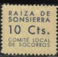 4138-SPAIN CIVIL WAR LOCAL AÑO 1937 RAIZA DE SONSIERRA COMITE LOCAL DE SOCORROS **.SPAIN CIVIL WAR LOCAL RAIZA DE SONSIE - Emisiones Repúblicanas