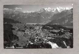 36060     Svizzera,  Beatenberg-Waldegg Blick  Interlaken Und  Schreckhorn-Finsteraarhor N-Eiger-Monch-Jungfrau, VG 1958 - Beatenberg