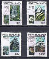 New Zealand 1987 National Parks Set Of 4 Used - Usati