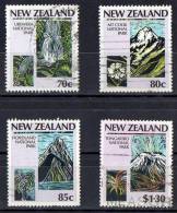 New Zealand 1987 National Parks Set Of 4 Used - - Oblitérés