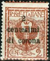 ITALIA, ITALY, TERRE REDENTE, TRENTO E TRIESTE, 1919, FRANCOBOLLO NUOVO (MNH**), Sassone 2 - Trento & Trieste