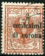ITALIA, ITALY, TERRE REDENTE, TRENTO E TRIESTE, 1919, FRANCOBOLLO USATO, Sassone 2 - Trentin & Trieste