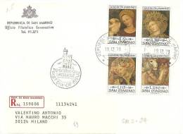 SAN MARINO, 1973, Gentile Da Fabriano, Busta Con Annullo 1° Giorno Emissione - Covers & Documents