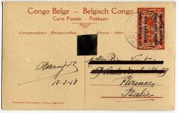 INTERO POSTALE CONGO BELGA BELGE BELGISCH EST AFRICAN ALLEMAND MAKALA HOPITAL DE BASE - Postwaardestukken