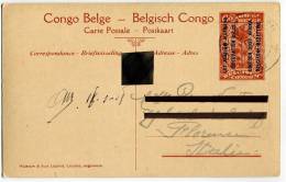 INTERO POSTALE CONGO BELGA BELGE BELGISCH EST AFRICAN ALLEMAND MUSINGA ROI DU RUANDA - Interi Postali