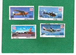 INDIA  -  SG 942.945 -  1979  / AIR INDIA 80 PHILATELIC EXHBITION (COMPLET SET OF 4  STAMPS)             -  USED - Gebruikt