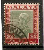 MALAYA SELANGOR 1936 $2 SG 84 FINE USED Cat £6 - Selangor