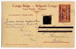 INTERO POSTALE CONGO BELGA BELGE BELGISCH EST AFRICAN ALLEMAND LA KAGERA - Stamped Stationery