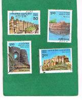 INDIA  -  SG 1131.1134 -  1984  / FORTS   (COMPLET SET OF 4  STAMPS)             -  USED - Used Stamps