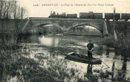 CPA 61 ARGENTAN LE PONT DU CHEMIN DE FER A LA FOSSE CORBETTE - Argentan