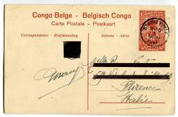 INTERO POSTALE CONGO BELGA BELGE BELGISCH PIROGUES SUR L´UELE - Entiers Postaux