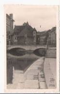 ANNECY (74) CARTE PHOTO DE LA PRISON ET CANAL DU THIOU 1942 - Annecy-le-Vieux