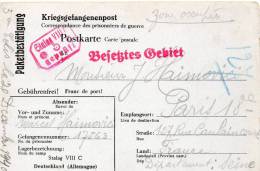ALLEMAGNE CARTE PRISONNIER DE GUERRE STALAG POUR PARIS 1940 - Other & Unclassified