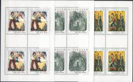 #Slovakia 2001. [11] Paintings. Peintures. Gemälde. Sheetlets. Michel 410-12. MNH(**) - Hojas Bloque