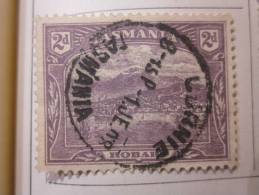 COLLECTION TIMBRES  AUSTRALIE TASMANIE  DEBUT 1870  OBLITERES  AVEC CHARNIERE - Usati