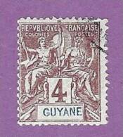 COLONIES FRANCAISES GUYANE TIMBRE N° 32 OBLITERE - Other & Unclassified