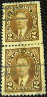 Canada 1937 King George VI 2c X2 - Used - Oblitérés