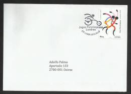 Portugal Jeux Paralympiques London 2012 FDC Voyagé Cachet Lisbonne Paralympic Games FDC Lisbon Postmark - Sommer 2012: London