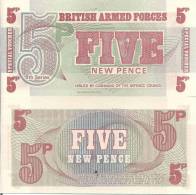 Gr. Britain P M47, 5 Pence, 1972 6th Series, Bradbury Wilkinson Printer - Fuerzas Armadas Británicas & Recibos Especiales