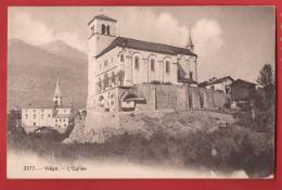 YVISP-05 Kirche Visp , Eglise De Viège. Rhone. BELEBT. Mention Au Dos : 28. August 1910 - Viège