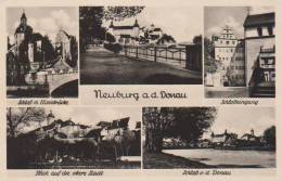 Neuburg A D Donau Mehrbildkarte 1943 Feldpost Mit Stempel Lazarett Neuburg - Neuburg