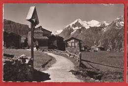 YGRAE-02 Grächen Graechen Dorfpartie Mit Brunegghorn, Weisshorn U. Bisshorn. Gyger 10416,  Gelaufen. - Grächen