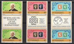 A5132 SAINT VINCENT 1979, SG 578-80, Rowland Hill Centenary, 2 Stamps Plus Vignette From Sheetlets MNH - St.Vincent (1979-...)
