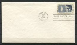 USA 1964 Cover First Day Of Issue John F. Kennedy - Poststempel