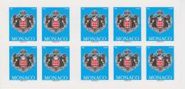 Monaco Mi 3082 Self Adhesive Booklet Ecopli * * Coat Of Arms 2012 - Carnets