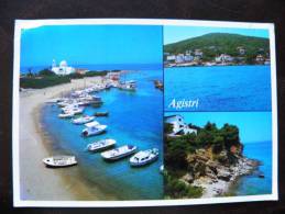 Post Card Sent From Greece To Lithuania , Skala Agistri - Cartas & Documentos