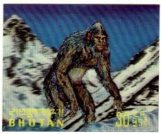 BHOUTAN   N° 276    * *   3  D    Gorille - Gorilas