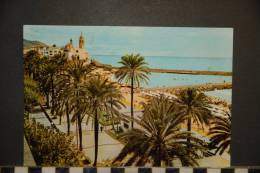 Delcampe - CPM ESPAGNE SITGES    PASEO DE LA RIBERA    IGLESIA Y PUNTA   VOYAGEE - Tarragona
