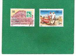 INDIA  -  SG 1182.1183 -  1986  / INPEX 86 PHILATELIC EXHBITION  (COMPLET SET OF 2  STAMPS)  -  USED - Used Stamps