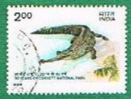 INDIA  -  SG 1224.1225 -  1986  / 50^ ANNIV.  CORBETT NATIONAL PARK: ANIMALS  (COMPLET SET OF 2  STAMPS)  -  USED - Gebruikt