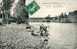 86--VIENNE-- LUSSAC LES CHATEAU     LAVANDIERES/LAVEUSES   ECRITE ‹(•¿• )› - Lussac Les Chateaux