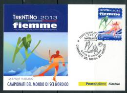 ITALIA / ITALY 2013 - Campionati Del Mondo Sci Nordico "Trentino 2013 - Fiemme" - Maximum Card Come Da Scansione. - Maximumkaarten