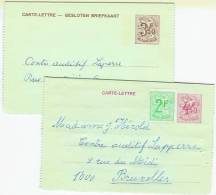 Carte Lettre-Gesloten Briefkaart 3,50 Fr + Carte-Lettre 4,50 Fr  Ongestempeld - Buste-lettere