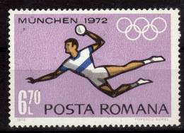 ROUMANIE   N° 2393  * *   ( Cote 4e )  Jo 1972   Hand Ball - Handball