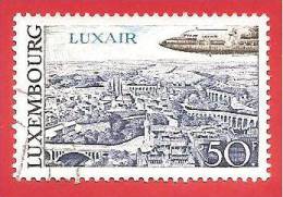 LUSSEMBURGO LUXEMBOURG USATO  - 1968 - POSTA AEREA LUXAIR - F. 50 -  Y&T N° 21 PA - Usados