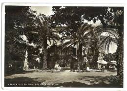 CARTOLINA -  FRASCATI - I GIARDINI DEL PARK HOTEL -  VIAGGIATA  NEL 1937 - Parks & Gardens