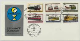 == BRD  Cv. Interkama Düsseödorf  1971  Verkehr Zug Train - Briefe U. Dokumente