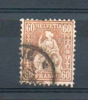 Suisse. Helvetia Assise. 60 C - Gebruikt