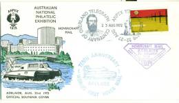 Australia 23 Aug 1972 ANPEX 72 Adelaide Overland Telegraph Hovercraft Mail BP Petroleum - Postmark Collection