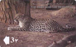 Oman,  OMN-G-13B, 1993 The Rare And The Beautiful, Arabian Leopard, 2 Scans. - Oman