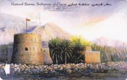 Oman,  OMN-G-17B, Natural Scene (17OMNB),  2 Scans. - Oman