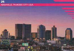 Tennessee Nashville Music City U S A At Sunset - Nashville