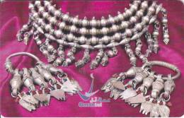 Oman, OMN-C-30, 2002 Jewellery, Traditional Necklace & Earrings,  2 Scans. - Oman