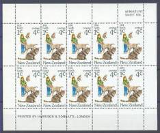 New Zealand Fauna-dogs,cats Block Of Six 1974 MNH ** - Blocks & Sheetlets